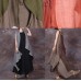 French sleeveless linen Long Shirts Runway green outwear summer