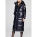 Plus Size Black hooded Stand Collar Casual Winter Duck Down Winter Coats