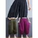 Loose Red elastic waist lantern Pants Spring