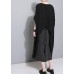 Simple black box top two ways to wear Dresses summer drawstring blouses