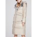 Beautiful Beige Stand Collar Graphic Casual Winter Duck Down Jacket